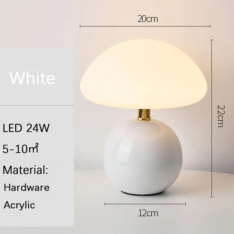 Porcelain Mushroom Lamp