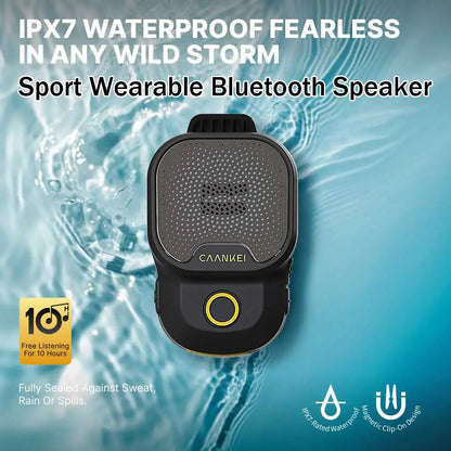 Wearable Bluetooth Speaker — Waterproof Clip-On