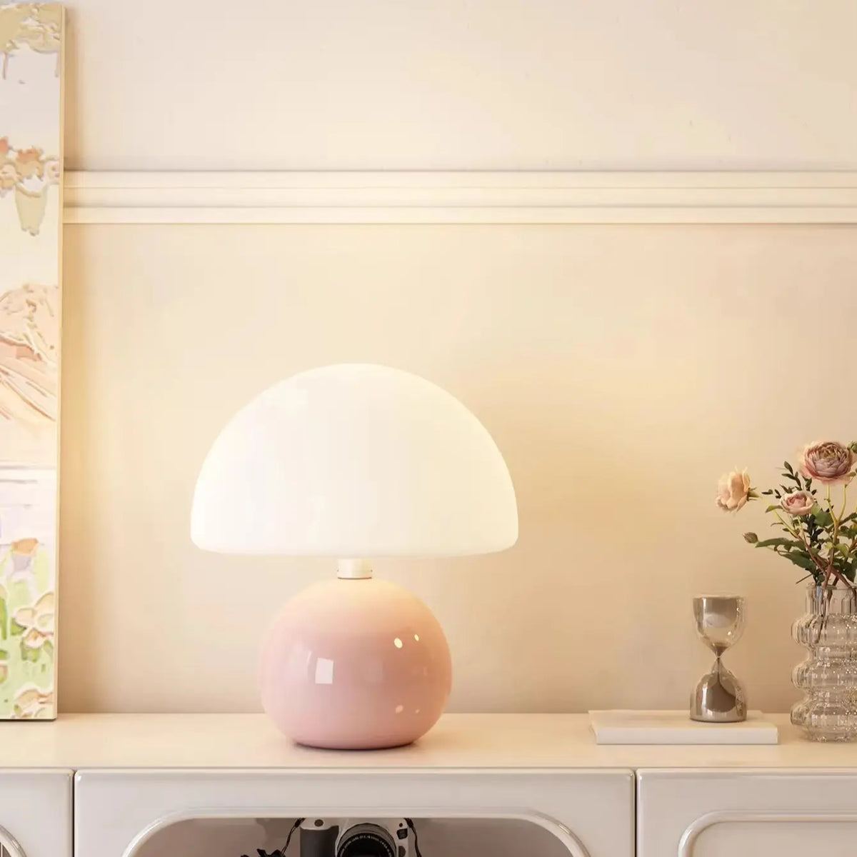 Porcelain Mushroom Lamp