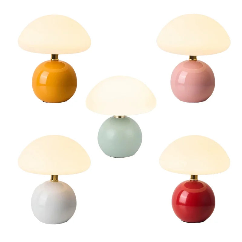 Porcelain Mushroom Lamp