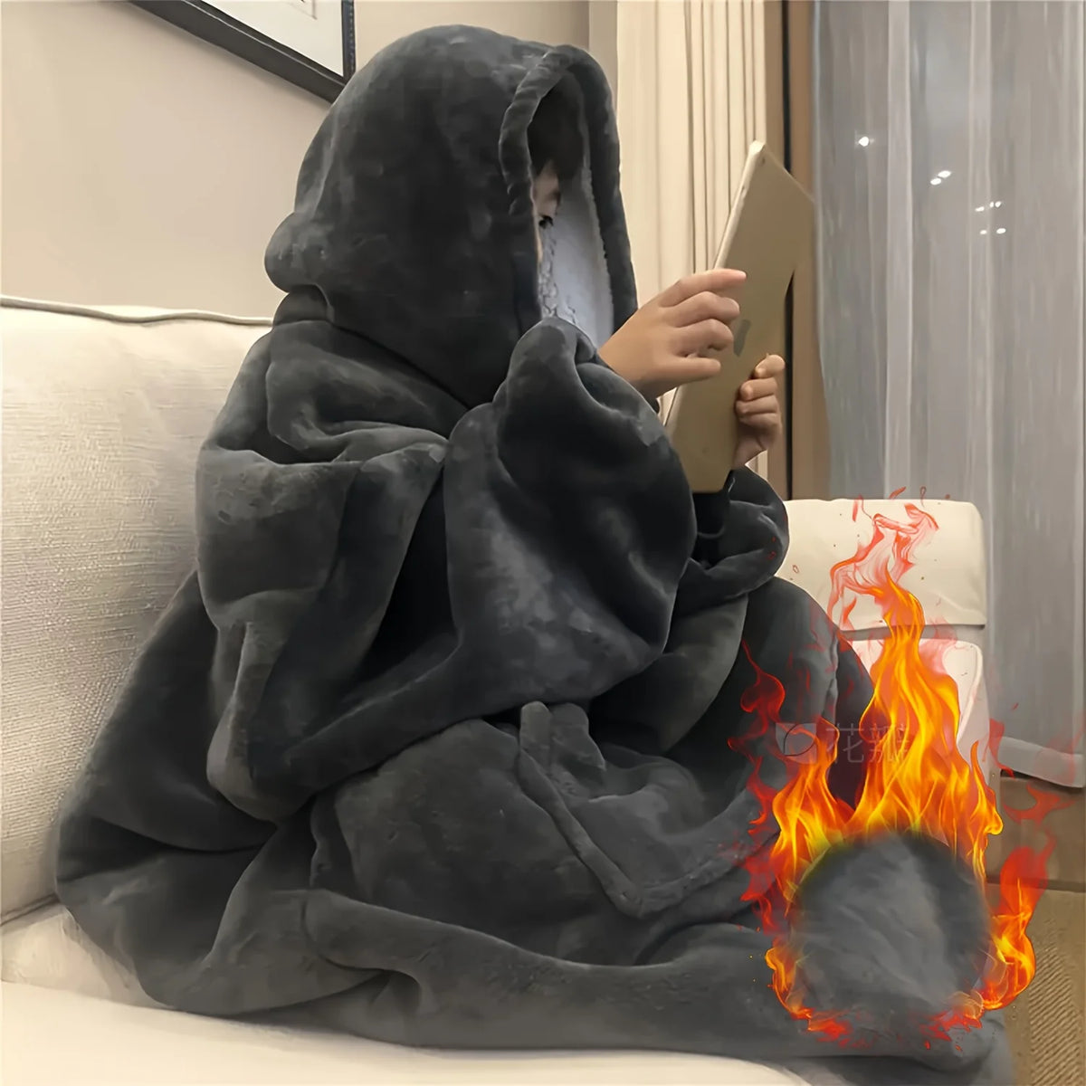 Oversized Hoodie Blanket