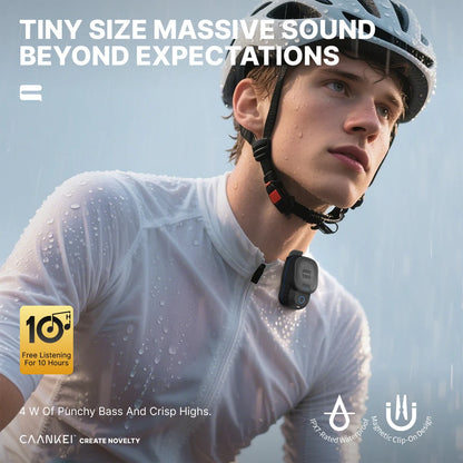 Wearable Bluetooth Speaker — Waterproof Clip-On