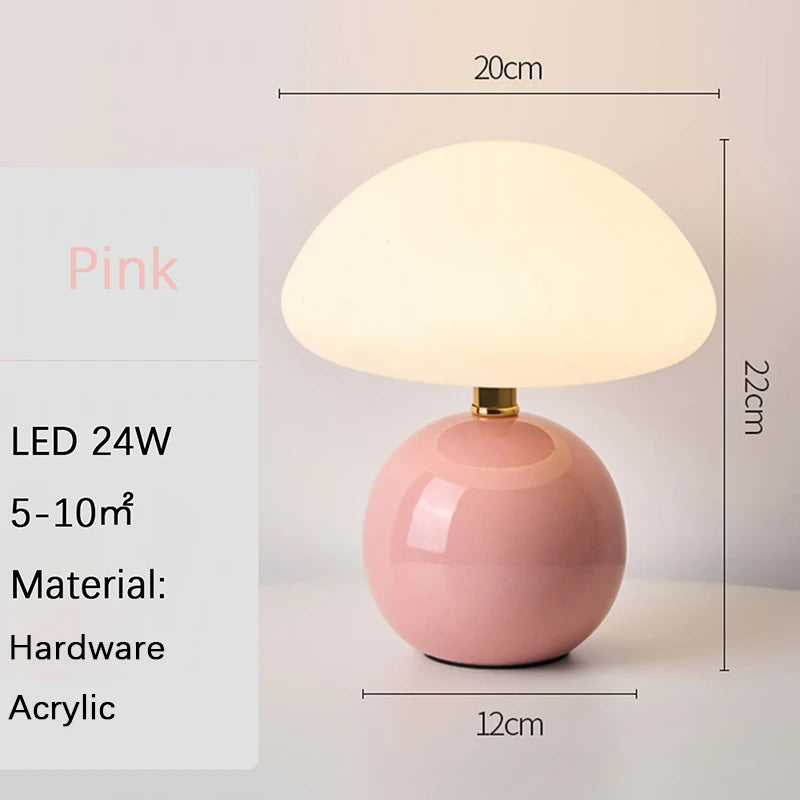 Porcelain Mushroom Lamp