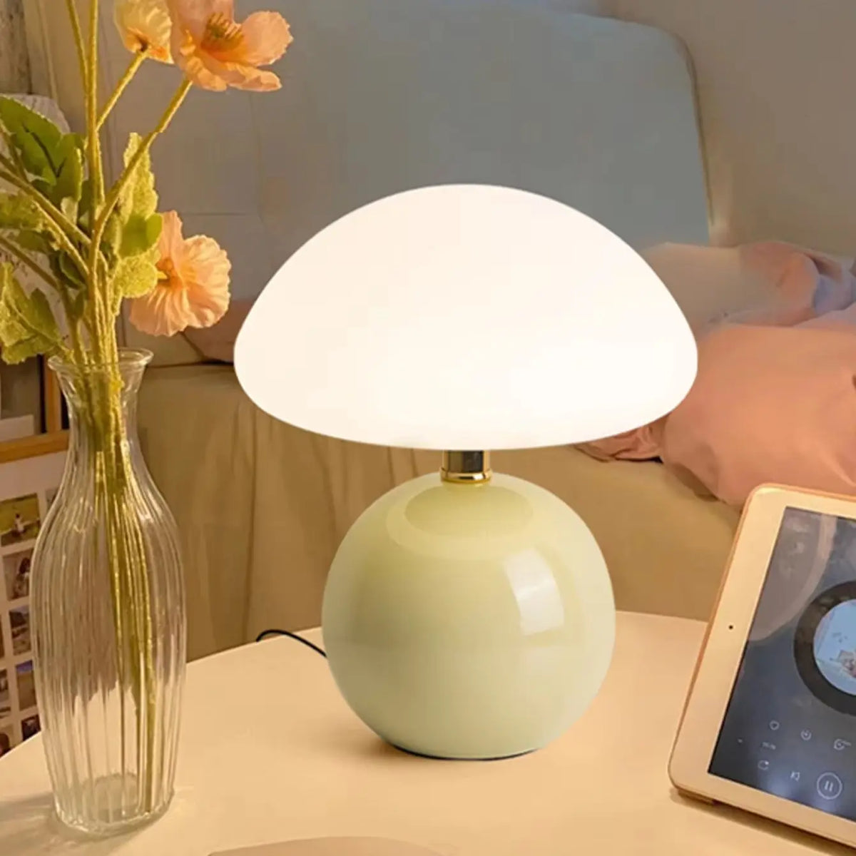 Porcelain Mushroom Lamp