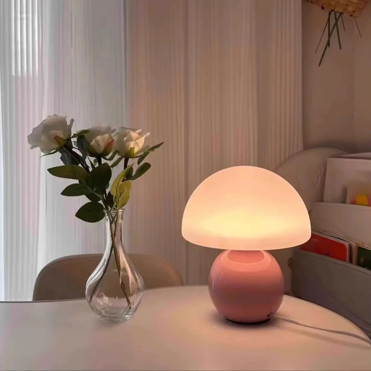 Porcelain Mushroom Lamp