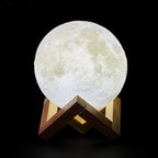 Luna 3D Moon Lamp — 16-Color Rechargeable