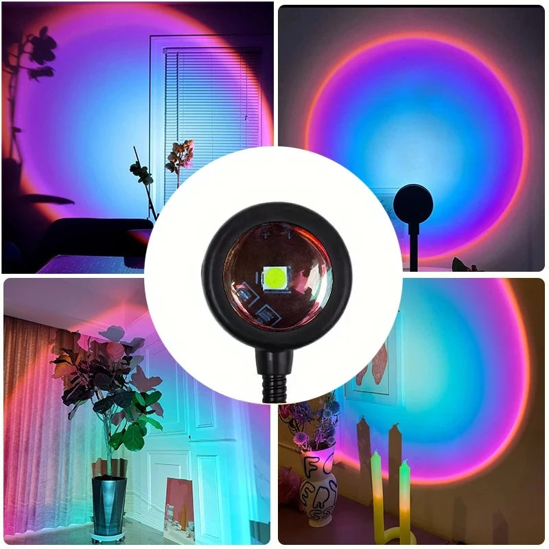 Golden Hour Sunset Projection Lamp