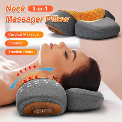 Heated Neck Massage Pillow