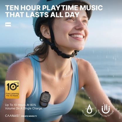 Wearable Bluetooth Speaker — Waterproof Clip-On